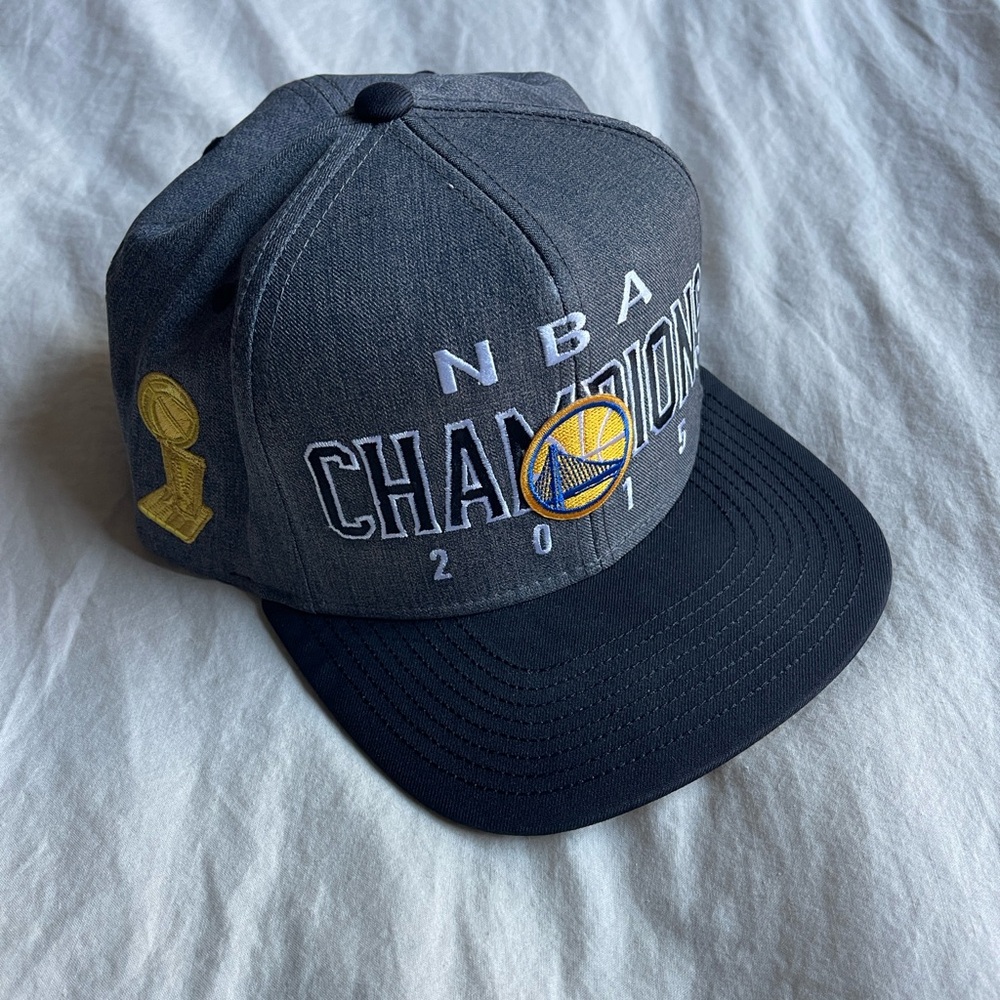 Golden State Warriors 2015 NBA champions hat Adidas